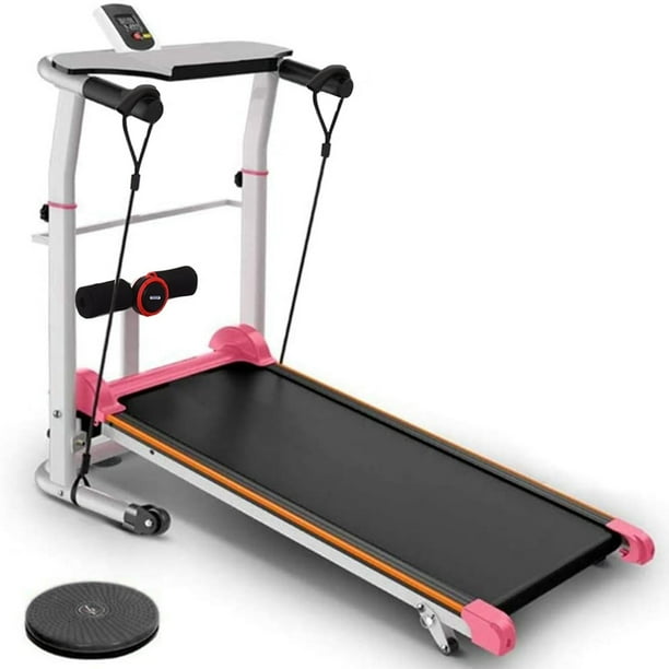 Walking Home Treadmill Folding with Incline LED Display Foldable Treadmill for Workout Portable Walking Machine for Home Fitness Shock-absorbing Mechanical Treadmill for Small Spaces Running